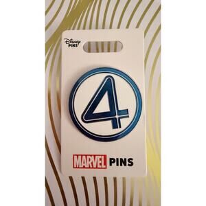 NEW Disney Parks Marvel "The Fantastic 4: First Steps" 4 Icon Pin